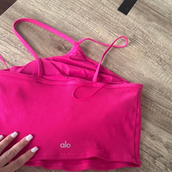 ALO Yoga Vibrant Pink Bandeau - Picture 1 of 2